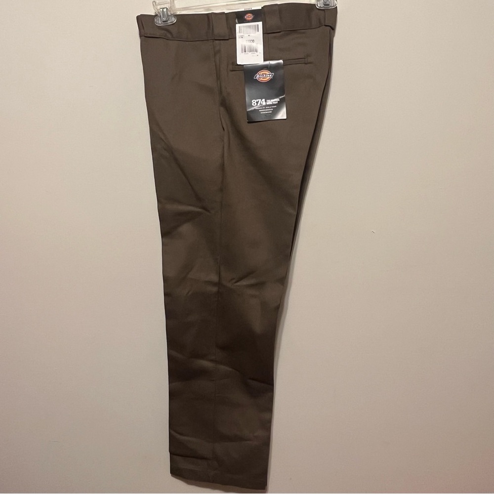 Dickies Original 874 Work Pant Men's Dark Brown Size 33 x 30 NWT